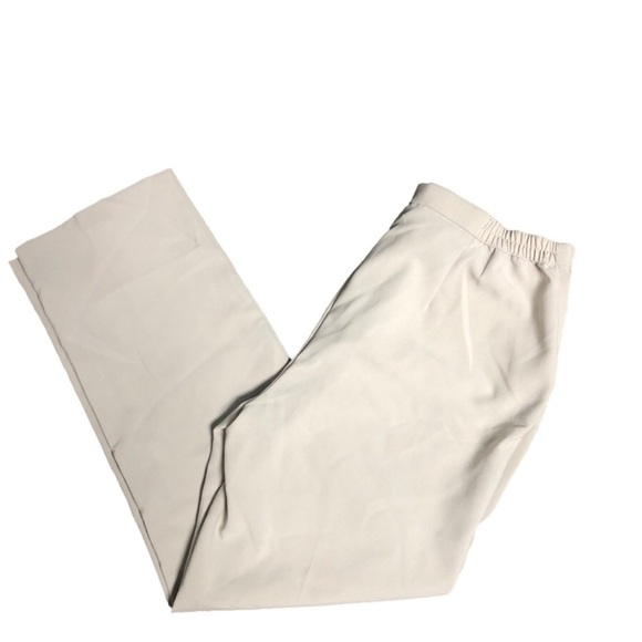 Allison Daley Off-White/Ivory Stretch Trousers with Creased Leg P193 - Picture 4 of 5